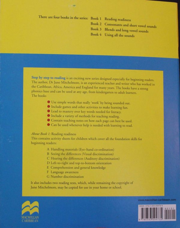 Step by Step to Reading Using Phonics for the Caribbean: Reading Readiness - Book 1 - Image 2