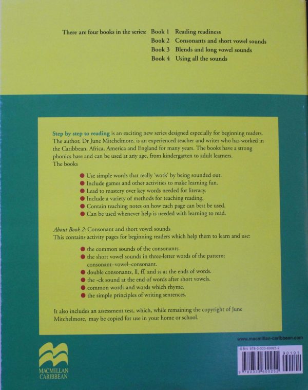 Step by Step to Reading using phonics for the Caribbean: Consonants and Short Vowel Sounds - Book 2 - Image 2